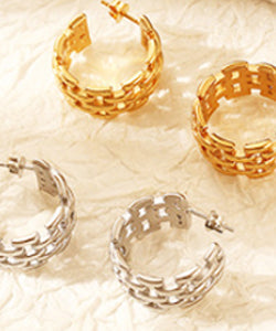Stainless steel  cast earrings