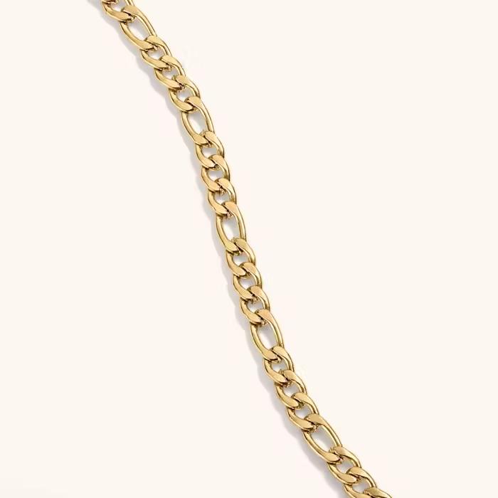 Stainless Steel Figaro Chain Necklace 3mm