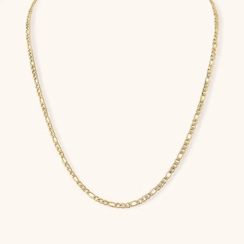 Stainless Steel Figaro Chain Necklace 3mm