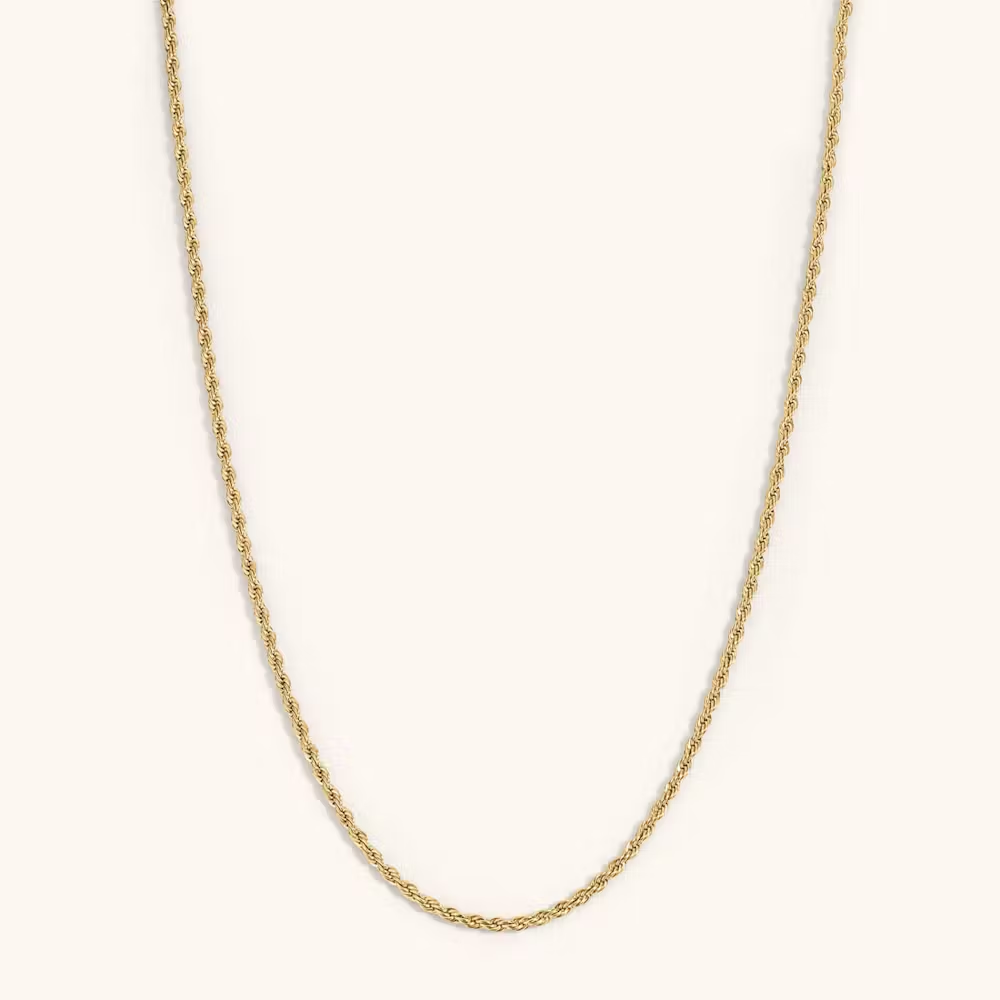 Stainless Steel Rope Chain Necklace 3mm