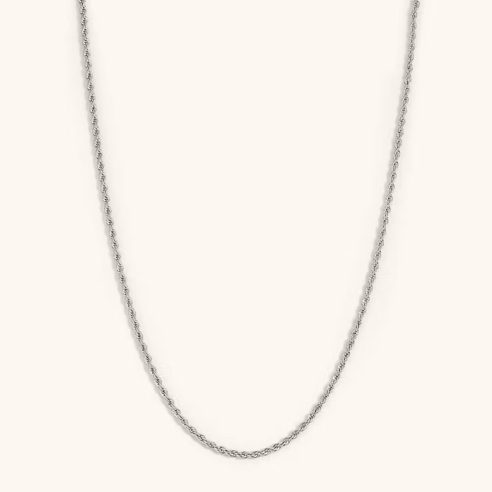 Stainless Steel Rope Chain Necklace 3mm