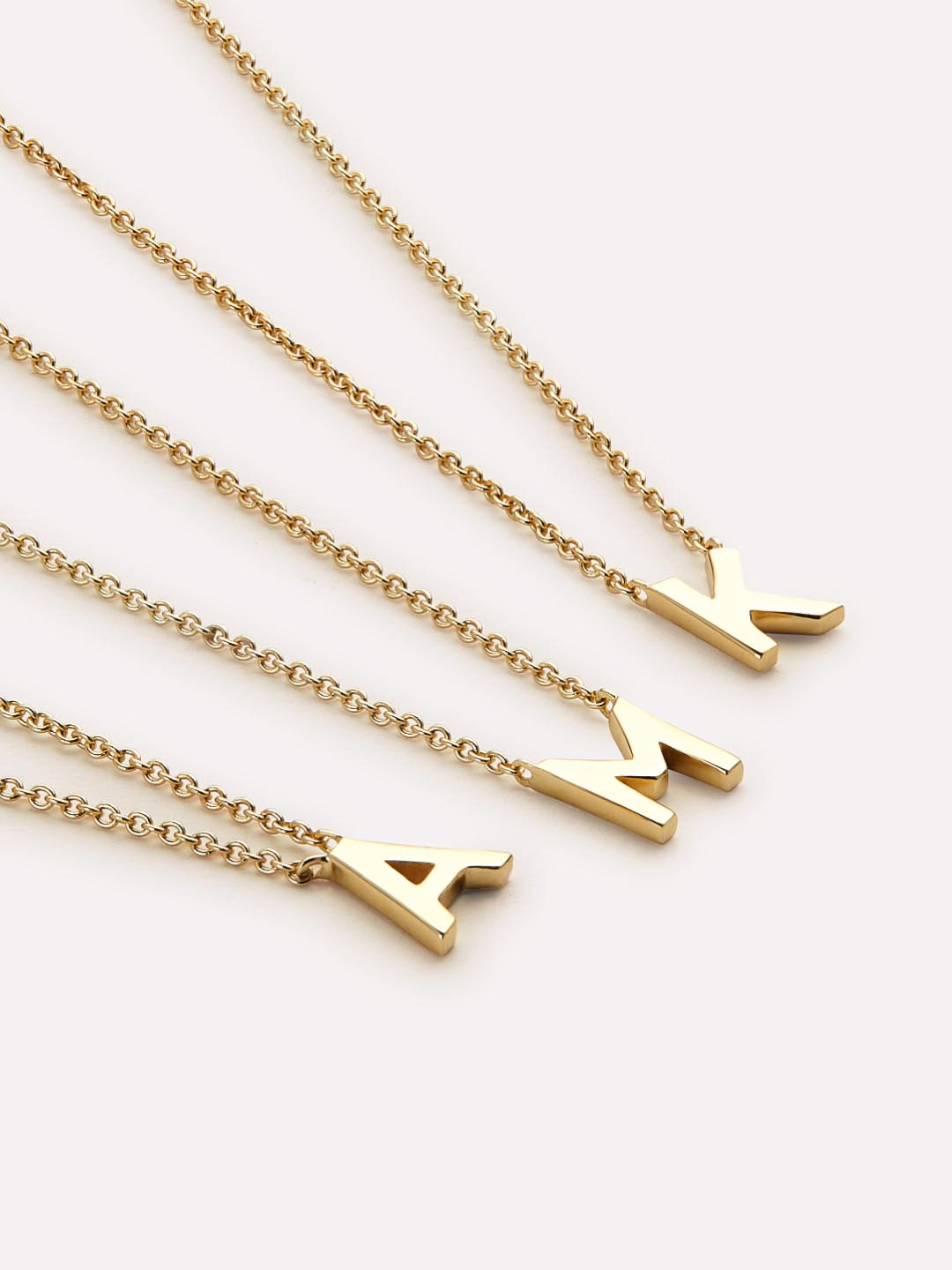 Dainty Stainless Steel Initial Letter Necklace
