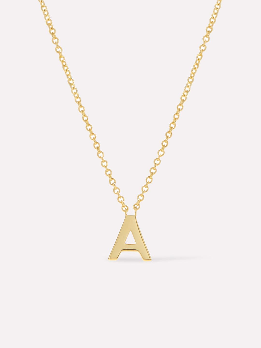 Dainty Stainless Steel Initial Letter Necklace