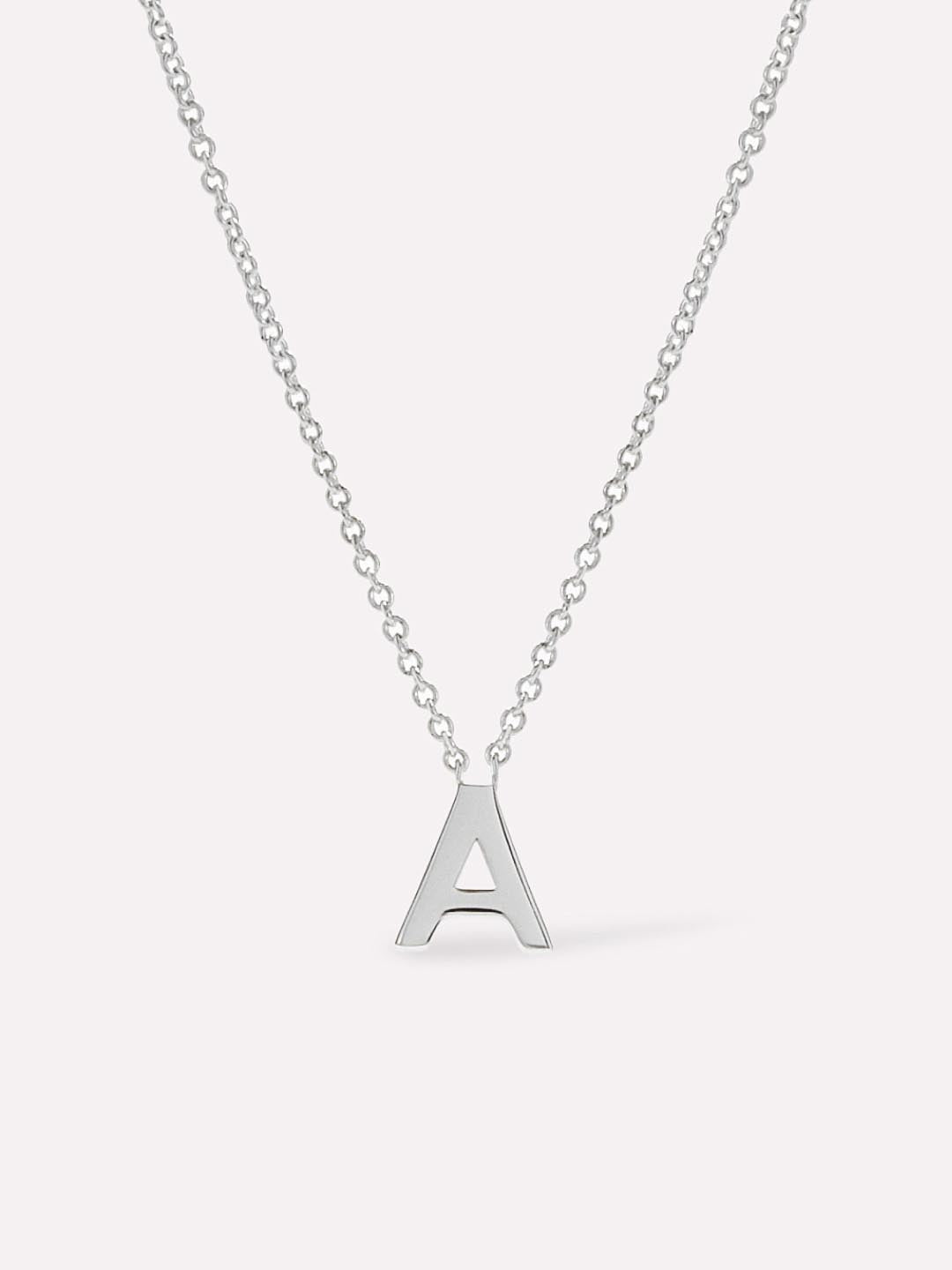 Dainty Stainless Steel Initial Letter Necklace