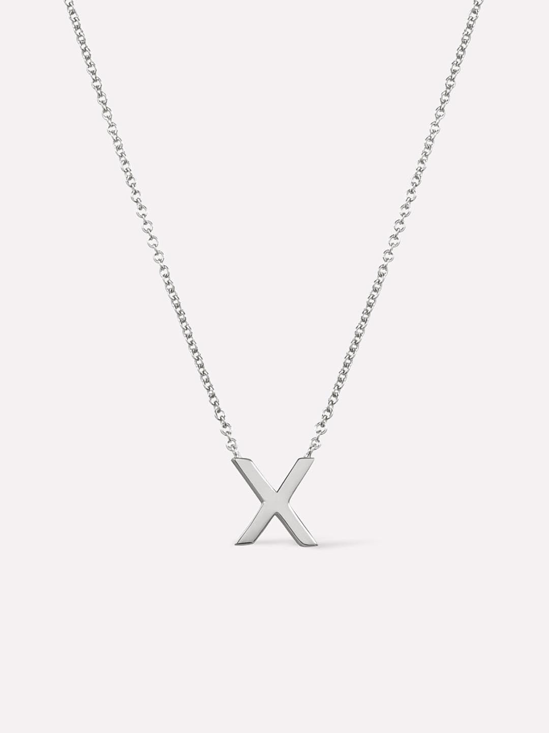 Dainty Stainless Steel Initial Letter Necklace
