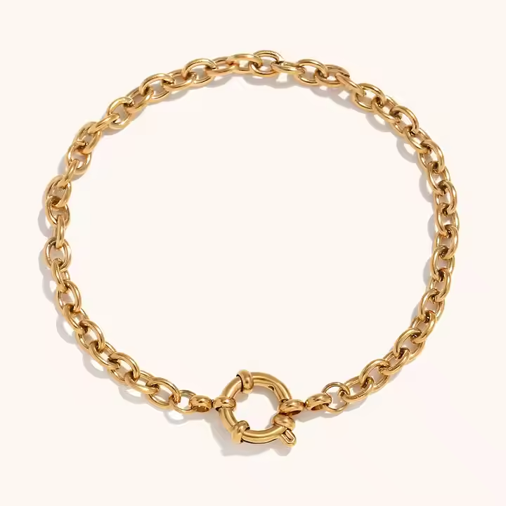 Spring Ring Rolo Chain Bracelet