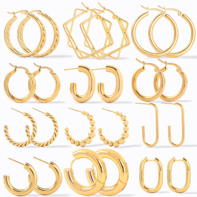 Stainless Steel Ear Cuff Earrings