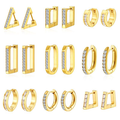 Stainless Steel Ear Cuff Earrings