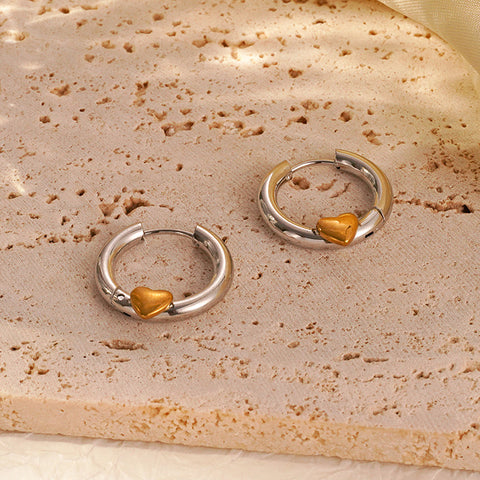 Stainless Steel Circle Ear Cuff Earrings for Women | Plated | Wholesale