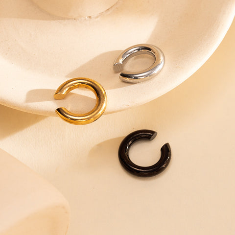 Stainless Steel Circle Hoop Earrings for Women | Plated | Wholesale