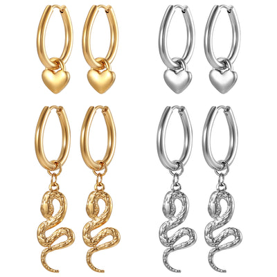 Stainless Steel Ear Cuff Earrings