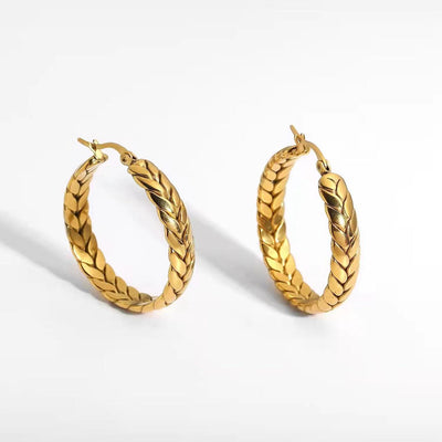 Titanium Steel Dangle Earrings
