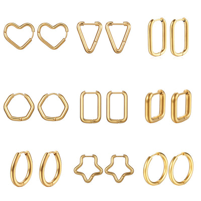 Stainless Steel Ear Cuff Earrings