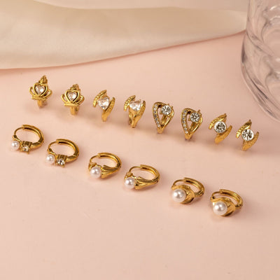 Stainless Steel Ear Cuff Earrings