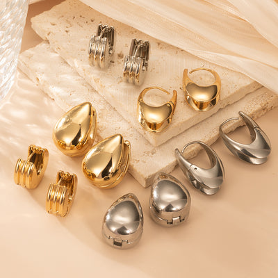Stainless Steel Ear Cuff Earrings