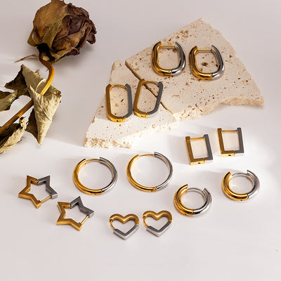 Stainless Steel Ear Cuff Earrings
