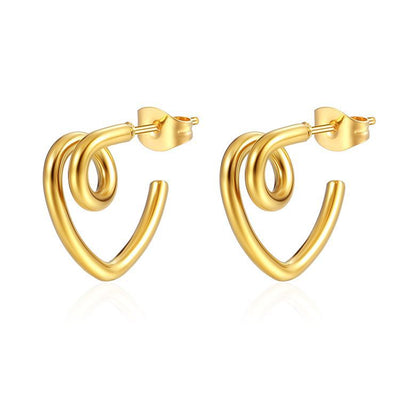Stainless Steel Drop Earrings