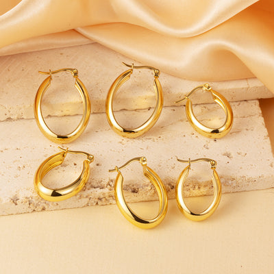 Stainless Steel Dangle Earrings detail view