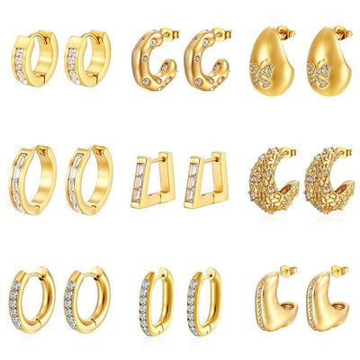 Stainless Steel Ear Cuff Earrings