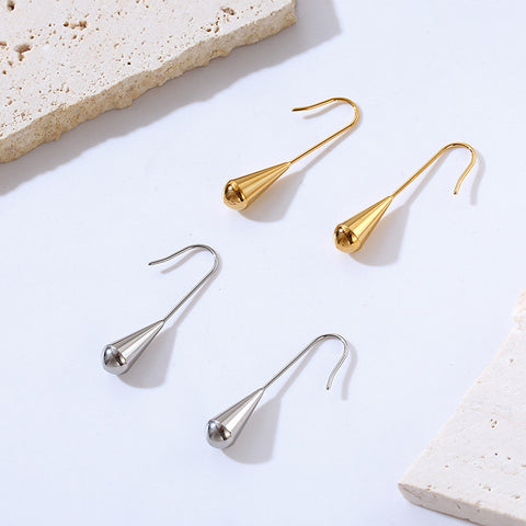 Stainless Steel Teardrop Dangle Earrings for Women | Plated | Wholesale