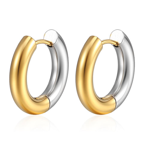 Stainless Steel Circle Dangle Earrings for Women | Plated | Wholesale