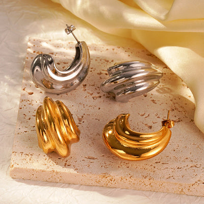 Titanium Steel Stud Earrings