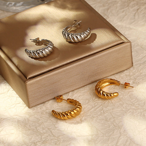 Stainless Steel Geometric Drop Earrings for Women | Gold Plated & more | Wholesale
