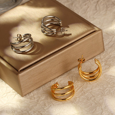 Stainless Steel Dangle Earrings