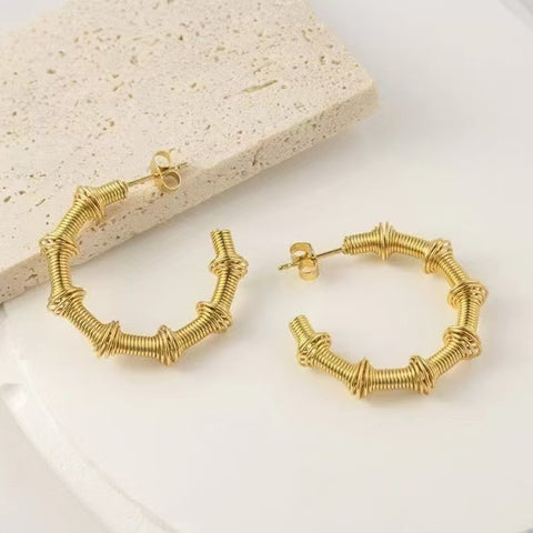 Stainless Steel Geometric Dangle Earrings for Women | Plated | Wholesale