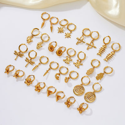Stainless Steel Dangle Earrings