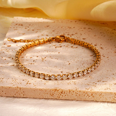Stainless Steel Chain Bracelet for Women | Gold Plated | Wholesale