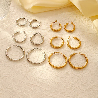 Stainless Steel Dangle Earrings