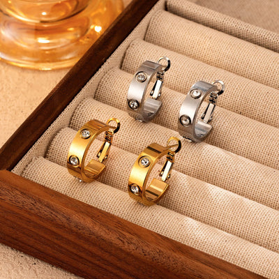 Stainless Steel Dangle Earrings