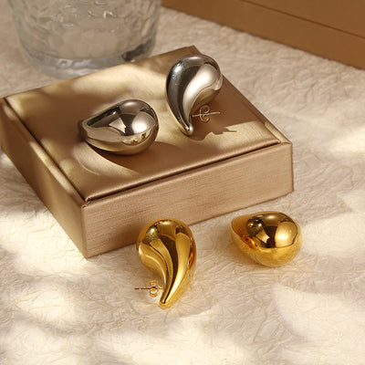Stainless Steel Drop Earrings