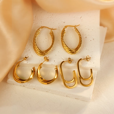 Stainless Steel Dangle Earrings