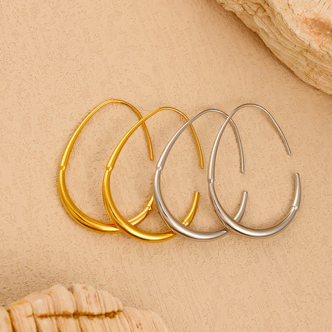 Stainless Steel Hook Dangle Earrings for Women | Gold Plated & more | Wholesale